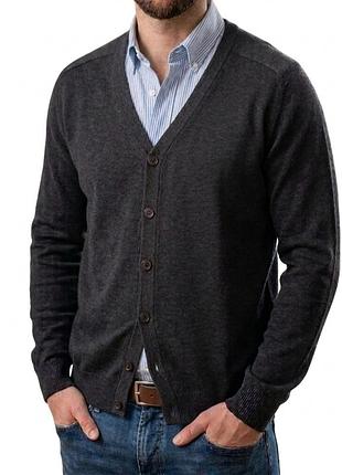 Кардиган jack & jones premium, чоловічий m, сірий меланж, оригінал, данія