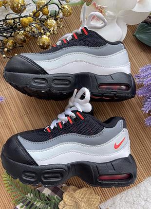 Дитячі кросівки від nike air max 95 toddler recraft "white infrared".