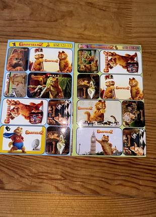 Ретро наклейки гарфілд 2 garfield 2000х y2k колекційні стікери мерч фільм кіно