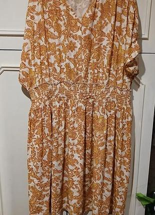 Легкое платье damart из вискозы, размер 56 (xxxl/4xl)