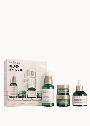 Набір для обличчя biossance plump and hydrate set global