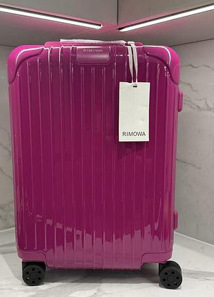 Чемодан rimowa essential exclusive magenta 2026 для ручної клади /валіза ручна поклажа