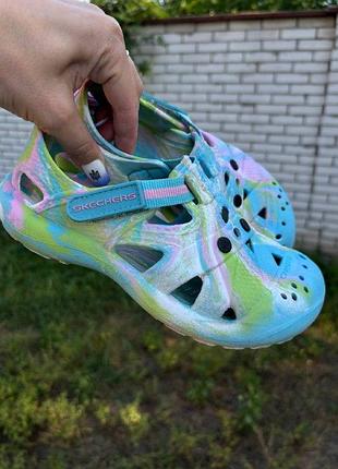 Крокси на липучці skechers foamies, 21 см устілка