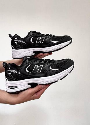 Мужские кросеки new balance 530 черные распродаж