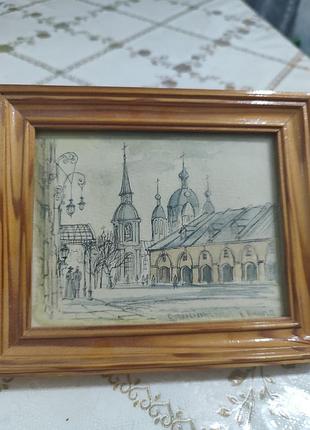 Картина в. блиновая "санкт-петербург" 1997 года с подписью художника.