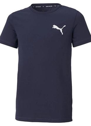 Темно-синя футболка puma , футболка на хлопчика, футболка пума