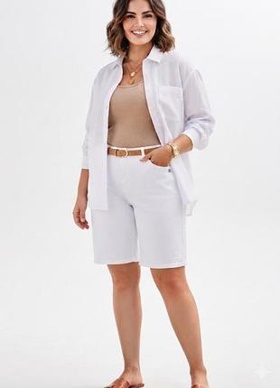 Білі джинсові шорти cellbes, plus size