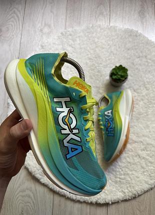 Мужские новые спортивные кроссовки hoka rocket x2 new 40р(25см)