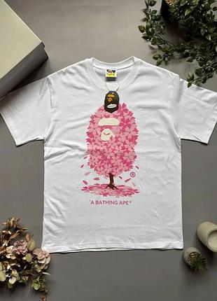 Футболка bape sakura/футболка бейп сакура/футболка унисекс