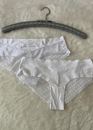 Трусики безшовні поєднані з мереживом body by tchibo