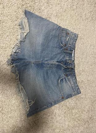 Джинсовые шорты zara (размер eur 40 / mex 30 / usa 8)