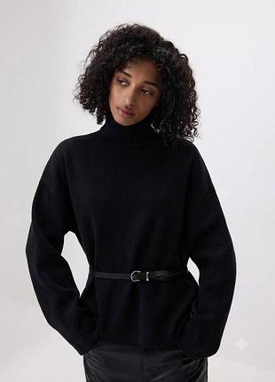 Удлинённый свитер benetton с кашемиром m-l