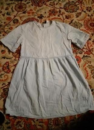 Свободное 👗 коттоновое платье на 44-46 размер