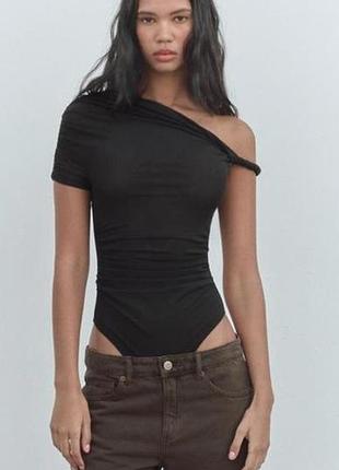 Чорне боді zara, p. l