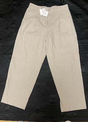 Жіночі лляні брюки m zara