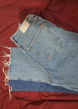 Новые джинсы pull &amp; bear с темными вставками, 36 размер