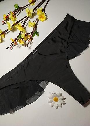 Низ купальника плавки танга із сіточка, розмір 2xl