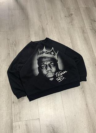Свитшот с принтом the notorious b.i.g. мерч