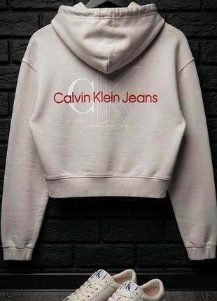 Худи укороченное calvin klein