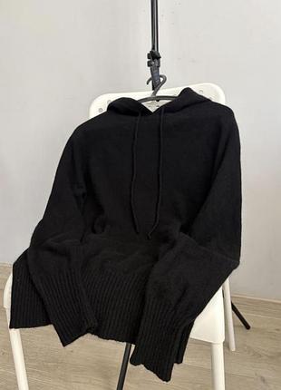 Marks&spencer чорне кашемірове худі черное худи pure cashmere