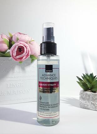 Мультизащитный спрей для окрашенных волос avon "сияние цвета", 100 мл / эйвон спрей