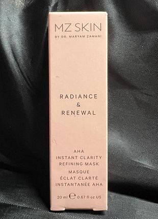 Mz skin маска з aha кислотами для сяйва шкіри 20 мл