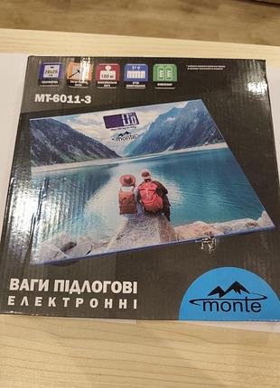Електронні підлогові ваги monte mt-6011-3