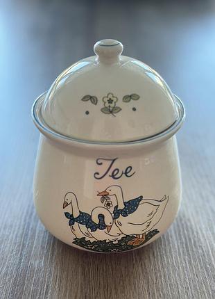 Порцелянова банка для чая mandarin stoneware