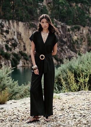 Льняний комбінезон zara