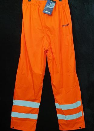 Дощовик, сигнальні вологозахисні штани veltuff real workwear (обхвату талії -75/98 см) m/l. дані
