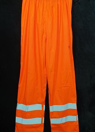 Дождевик , сигнальные влагозащитные штаны veltuff real workwear ( обхвата талии -75/98 см ) m/l . дания 2