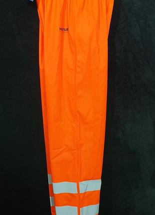 Дождевик , сигнальные влагозащитные штаны veltuff real workwear ( обхвата талии -75/98 см ) m/l . дания 6