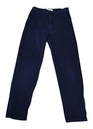 Темно-синие брюки чиносы zara для мальчика 140р 8211