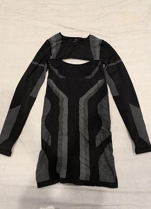 Спортивное платье bershka черная m