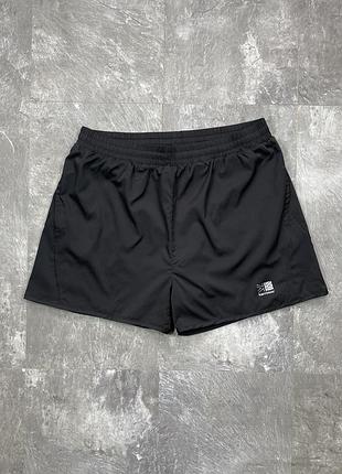 Чоловічі спортивні шорти для бігу 2 в 1 karrimor run каррімор карімор чорні бігові з тайтсами тренувальні для спорту фітнесу