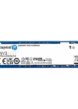 Накопичувач ssd m.2 kingston nv3 1000gb nvme 2280 pcie 4.0 x4 3d nand