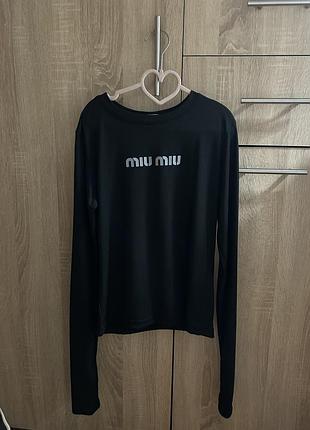 Лонг з написом miumiu