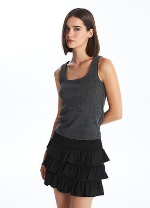 Топ zara (s) — стильний, текстурований,майка