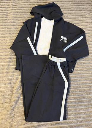 Дитячий спортивний костюм miu miu, 158 р.