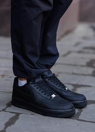 Кроссовки nike air force 1 low ‘07 black edition 8