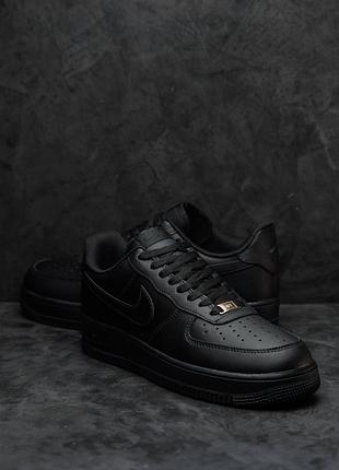 Кроссовки nike air force 1 low ‘07 black edition 10