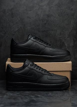 Кроссовки nike air force 1 low ‘07 black edition 3