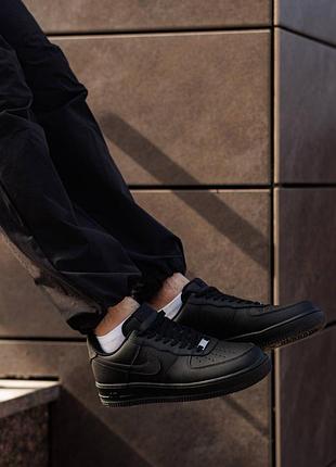 Кроссовки nike air force 1 low ‘07 black edition 7