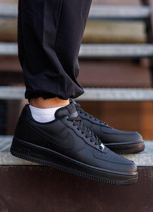 Кроссовки nike air force 1 low ‘07 black edition 4