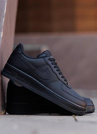 Кроссовки nike air force 1 low ‘07 black edition