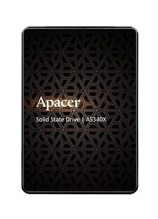 Накопичувач ssd apacer as340x 240gb 2.5" 7mm sataiii 3d nand read/write: 550/520 mb/sec