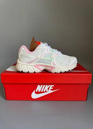 Кроссовки мужские, кроссовки женские, 1в1 люкс качество, кожа, nike v5rnr white/pink брак 1053, sky-nik-0844-1053