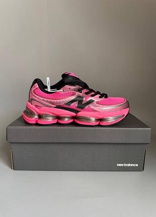 Кроссовки мужские, кроссовки женские, 1в1 люкс качество, кожа, new balance abzorb 2000 pink/black брак 1046, sky-nbl-0443-1046
