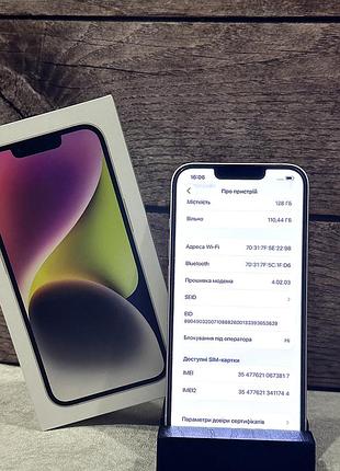Iphone 14 (starlight) 100% 256 гб neverlock 7