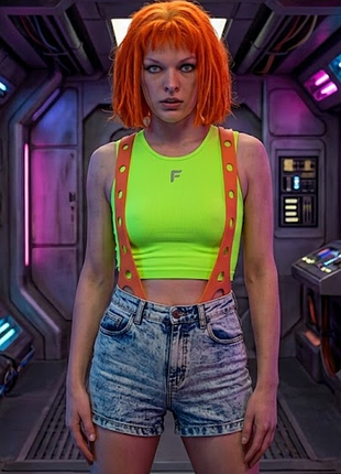 Стильные джинсовые шорты-"варенки" в стилистике y2k / sci-fi